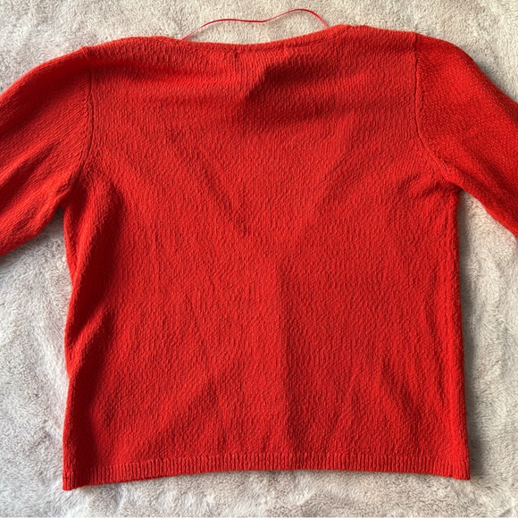 NWT Free People Free-est Ameena Cardigan Sweater Fiesta Red Size M - Picture 6 of 9